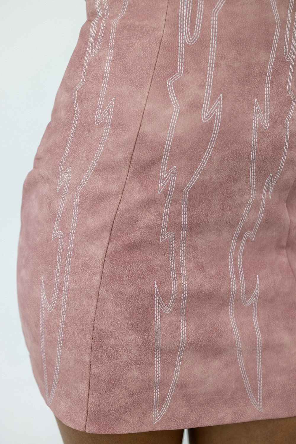 Pink Embroidery Western Dress